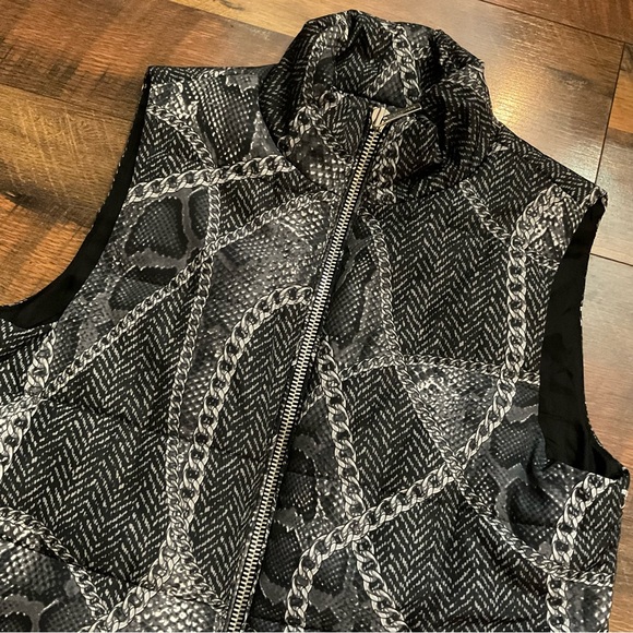 Michael Kors Chain Pattern Vest S - Picture 2 of 5